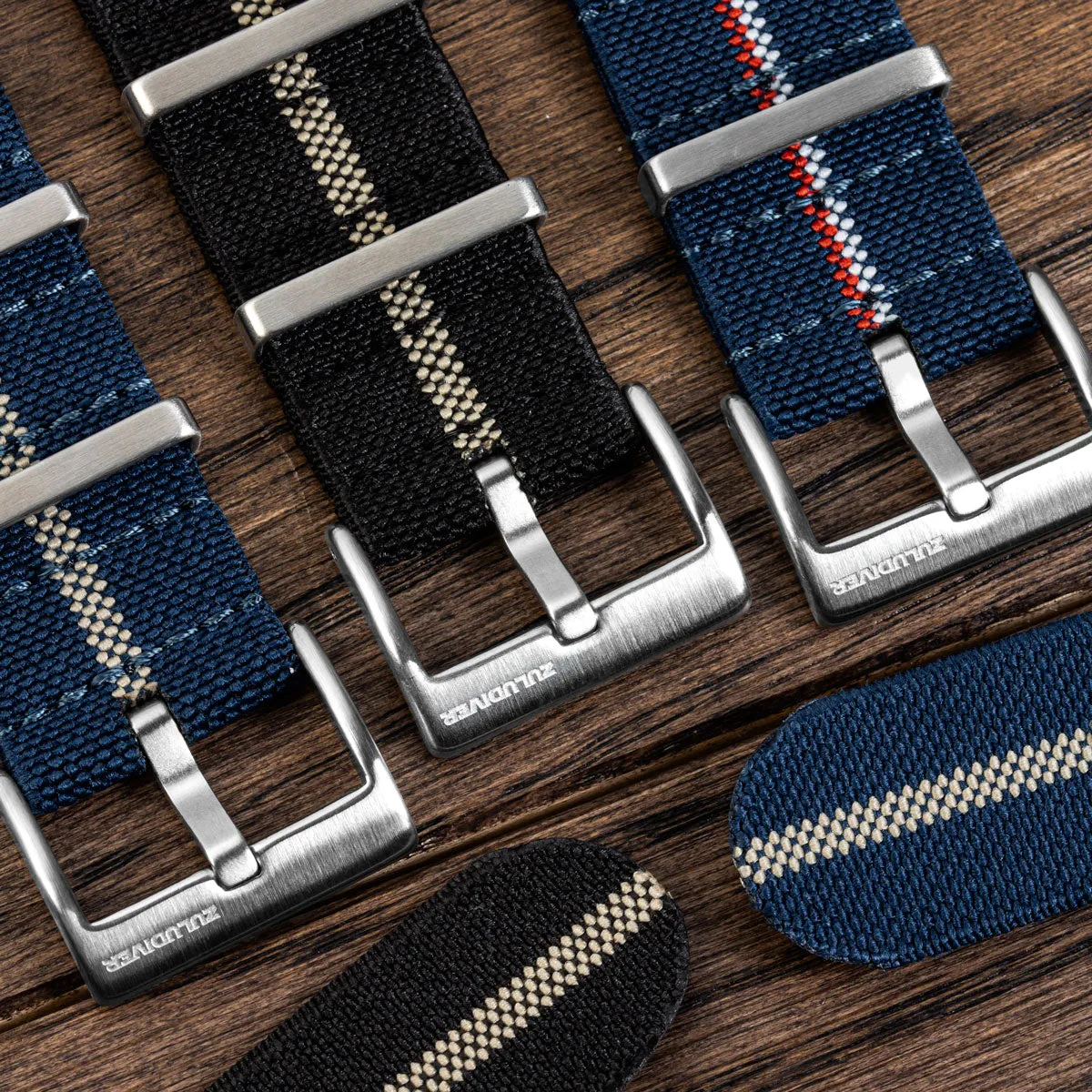 1973 British Military Watch Strap: AIRBORNE Elastic - Black