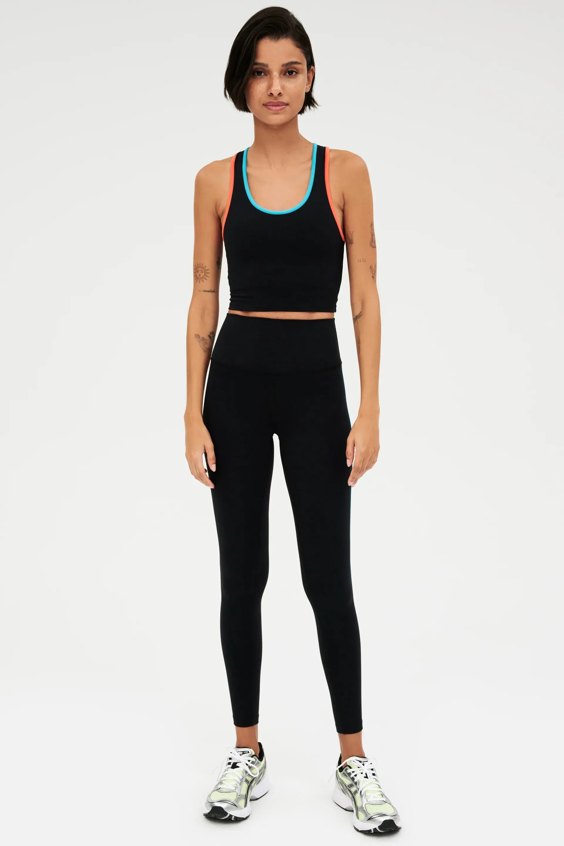 Amber Airweight Bralette Black/Mandarin