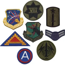 Assorted Military Patches - 500 Pack
