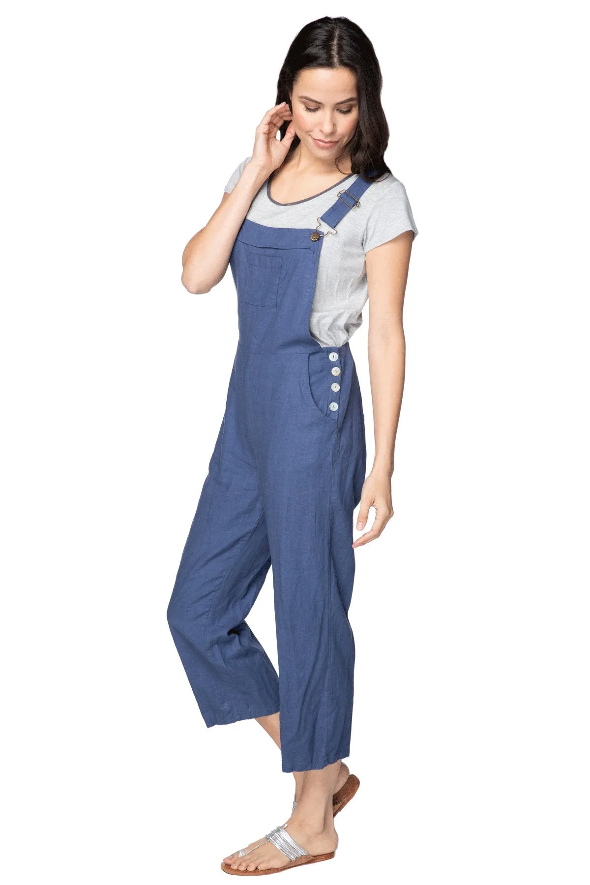 Bethany Linen Blend Overalls