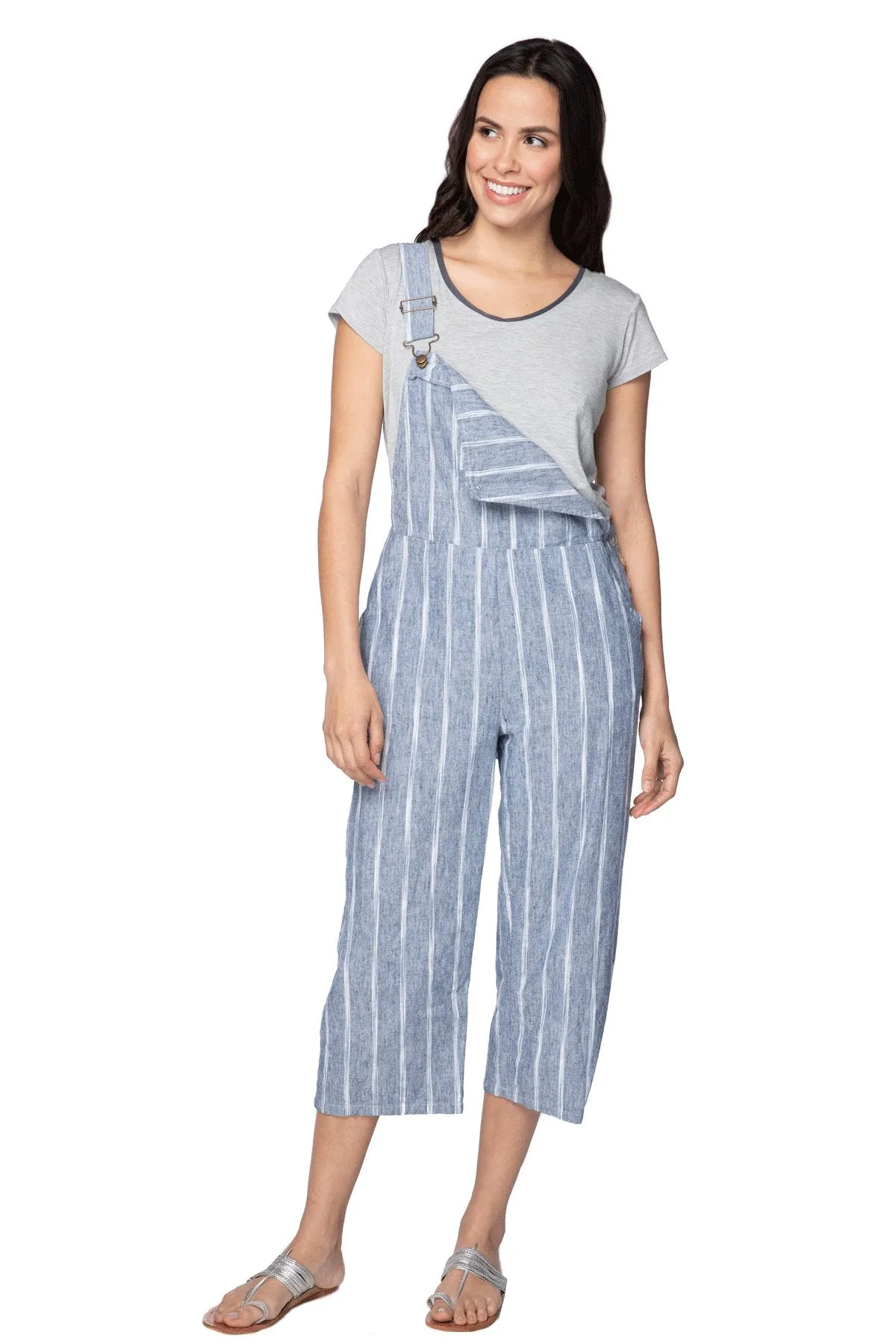 Bethany Linen Blend Overalls