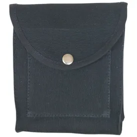 Black Cotton Canvas Army Utility Pouch