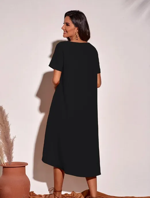 Black High Low Dress