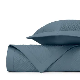 Blaze Quilted Slate Blue by Home Treasures
