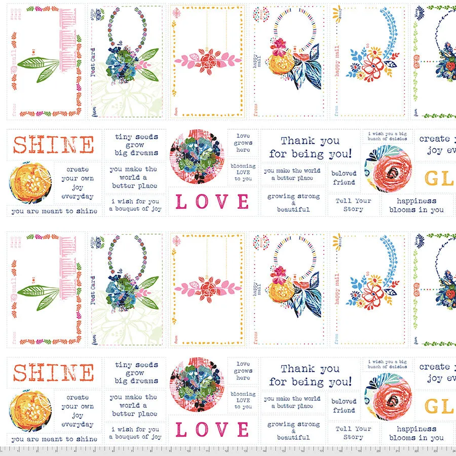 Boho Blooms Postcards - Multi || Boho Blooms