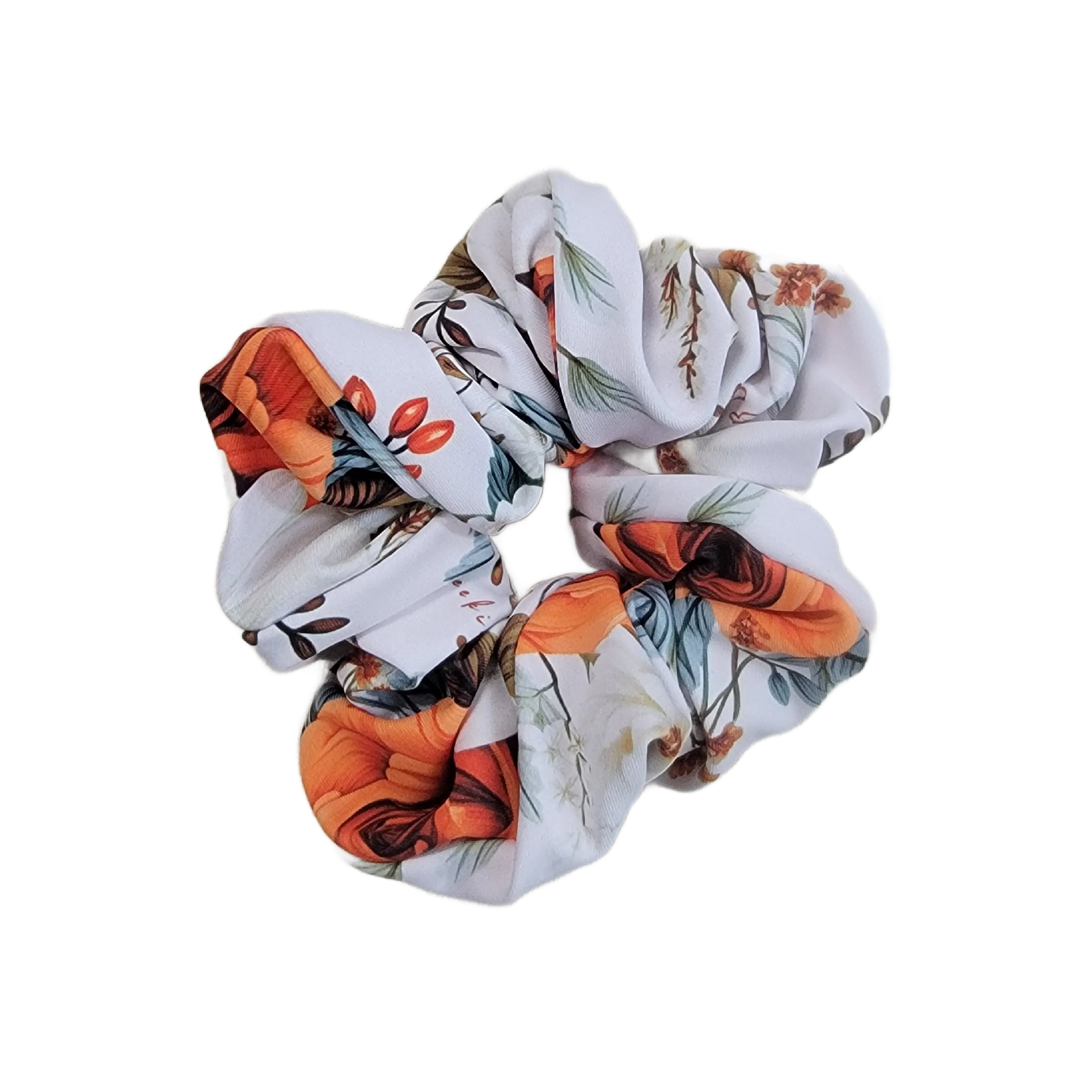 Boho Flores Scrunchie