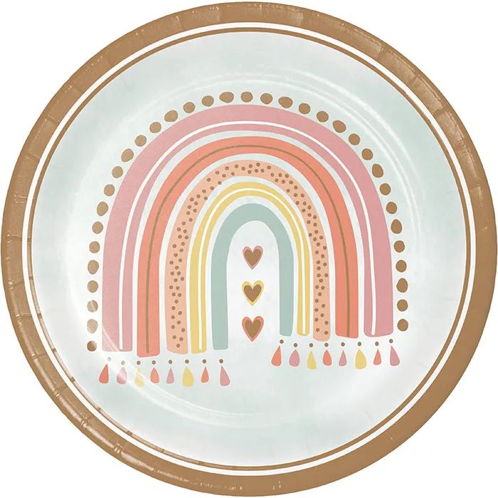 Boho Rainbow Dinner Plate (8/Pkg)
