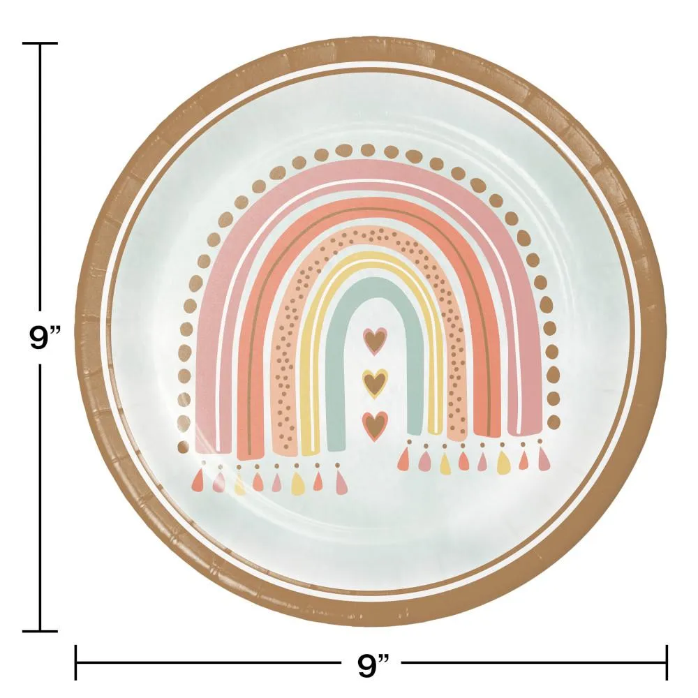 Boho Rainbow Dinner Plate (8/Pkg)