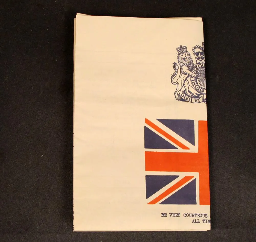British Military Issue Ghouli Chit