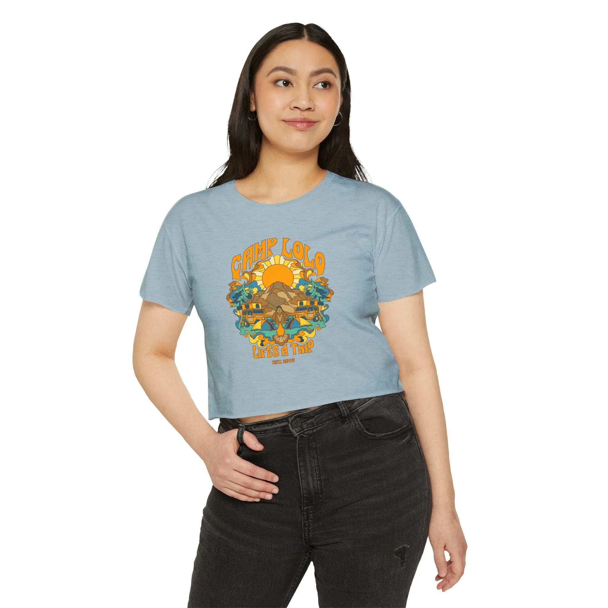 Camp Lolo Trippin' Women's Festival Crop Top
