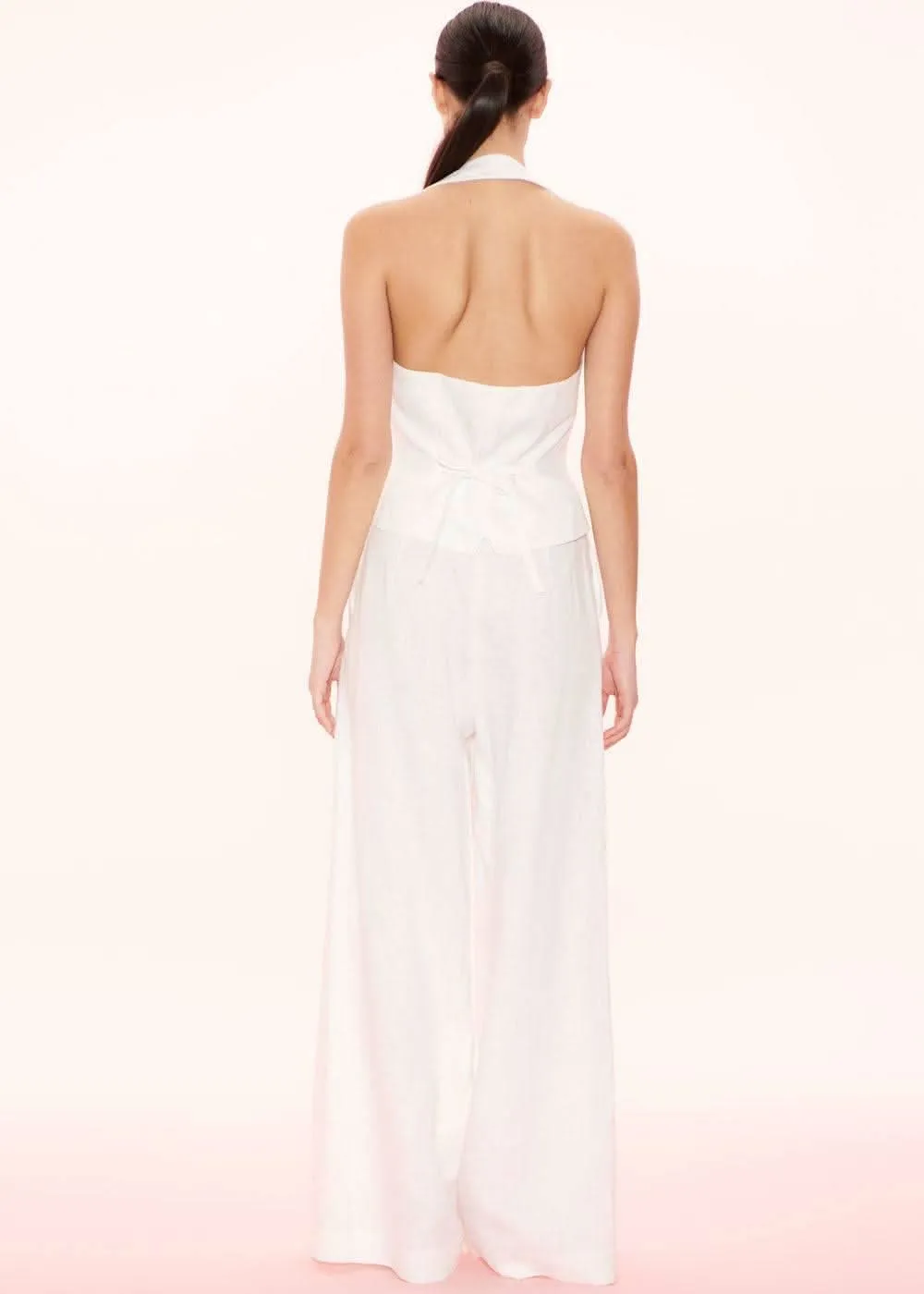 Clemence Linen Wide Leg Pant