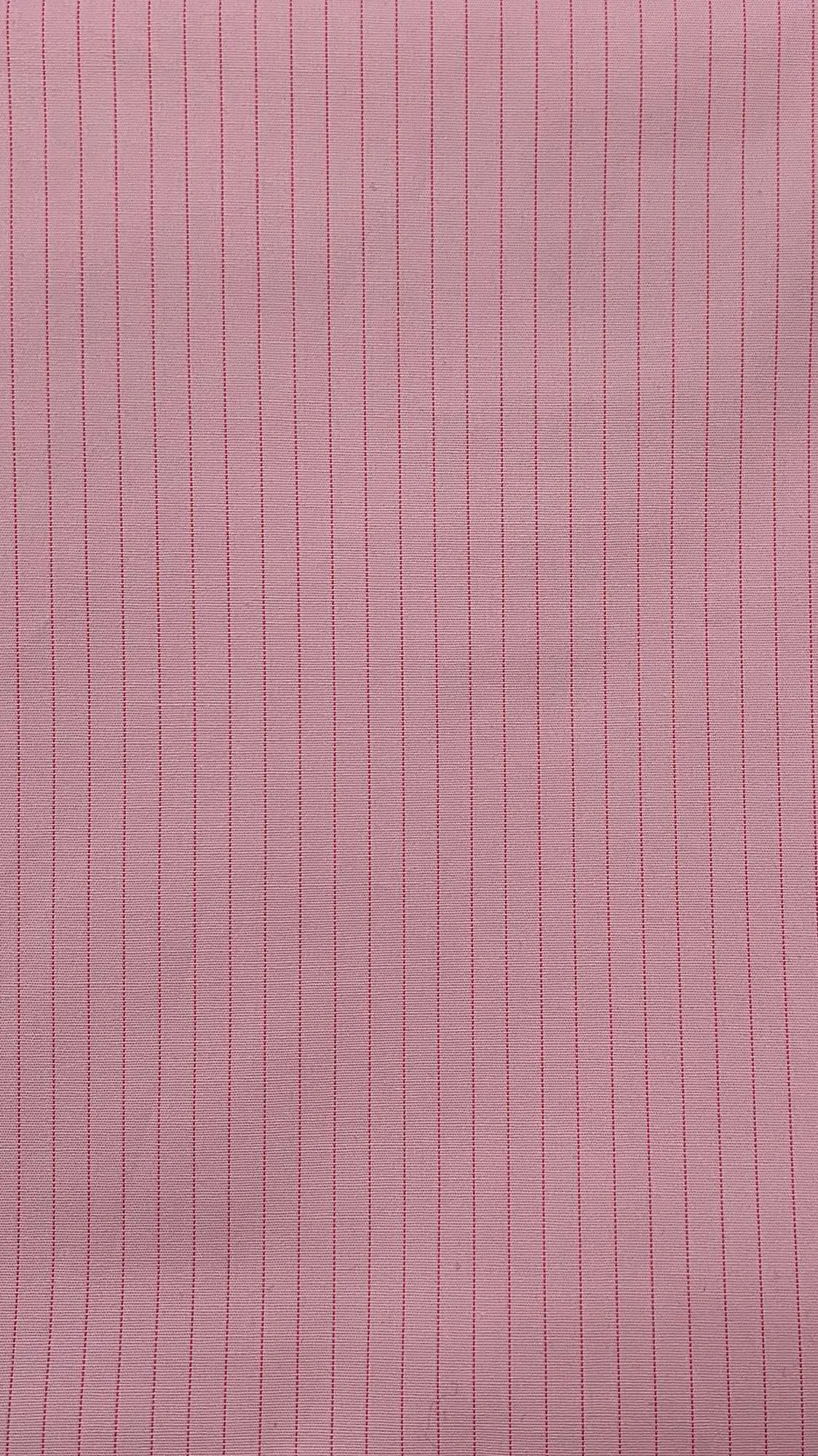 COTTON POPLIN YARN DYED 1/4" STRIPE STRETCHED WOVEN - SHIRTING FABRIC<br><h6>3-PINK/RED<br>061-CPOXS 1/4"</h6>