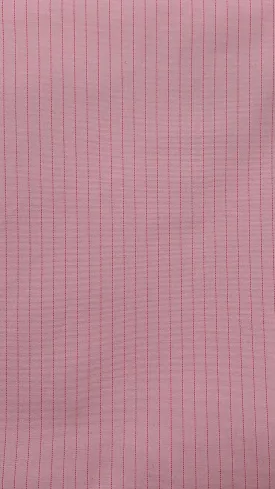 COTTON POPLIN YARN DYED 1/4" STRIPE STRETCHED WOVEN - SHIRTING FABRIC<br><h6>3-PINK/RED<br>061-CPOXS 1/4"</h6>
