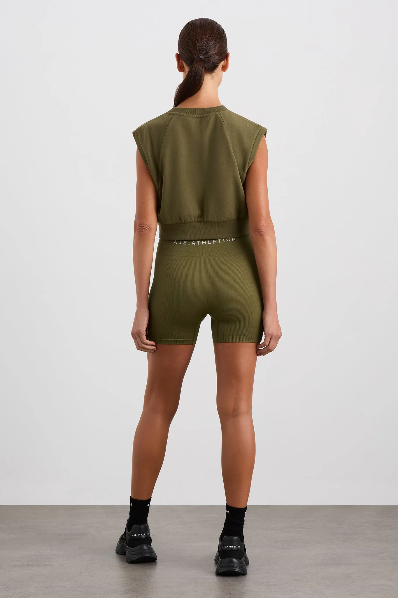 Cropped Sleeveless Terry Tank 146