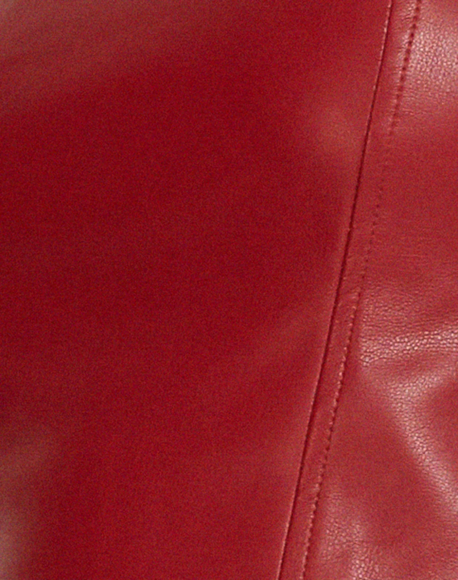 Dena Corset Top in PU Blood Red