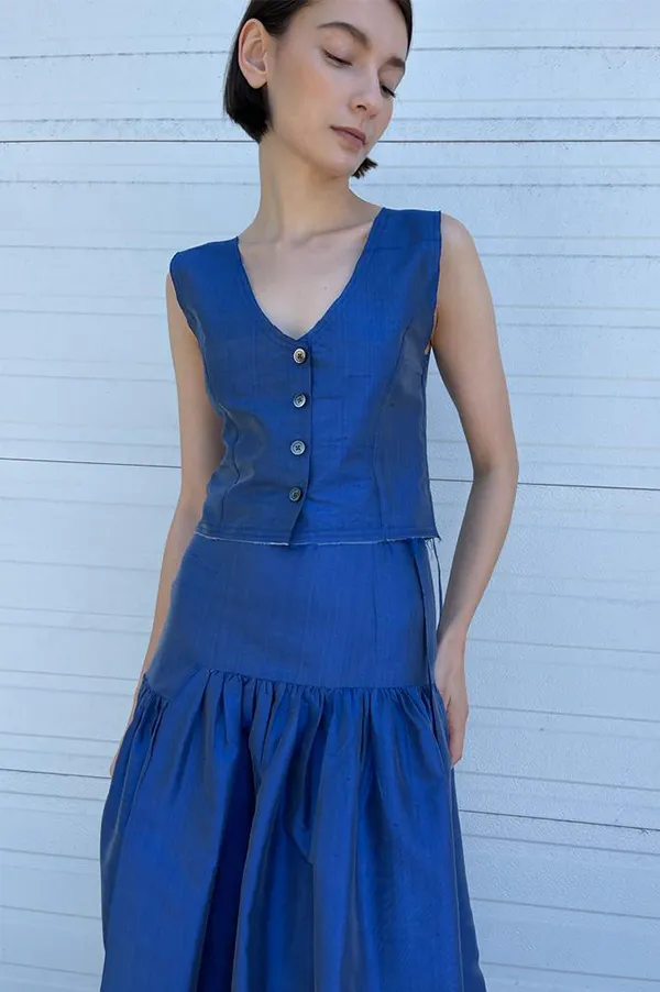 D’Orsay Top in Blue (Sold out)