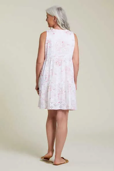 Eyelet Tiered Dress