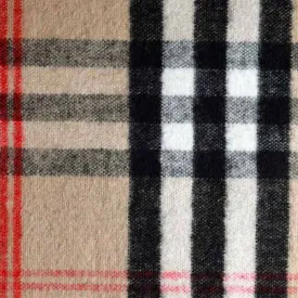 Flannel Swatch - GMF23 - Tan Red & Black Tartan