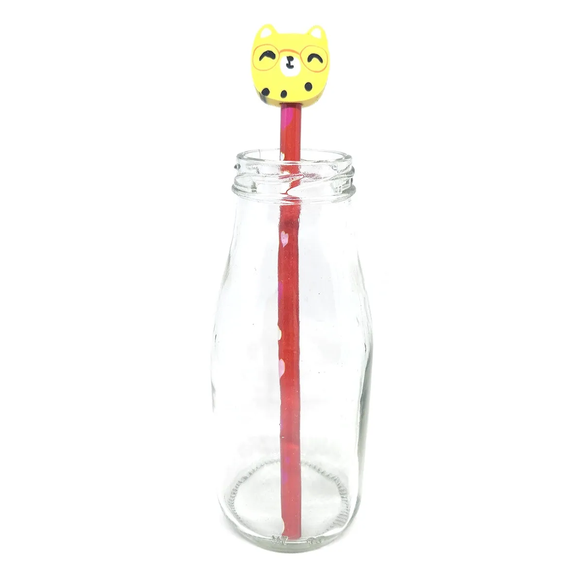 Glasses Cat Eraser with Pencil