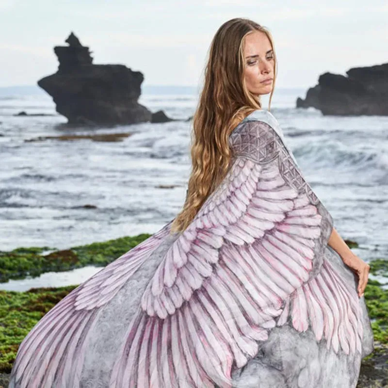 Kimono Boho Longo Asas de Anjo | Saída de Praia