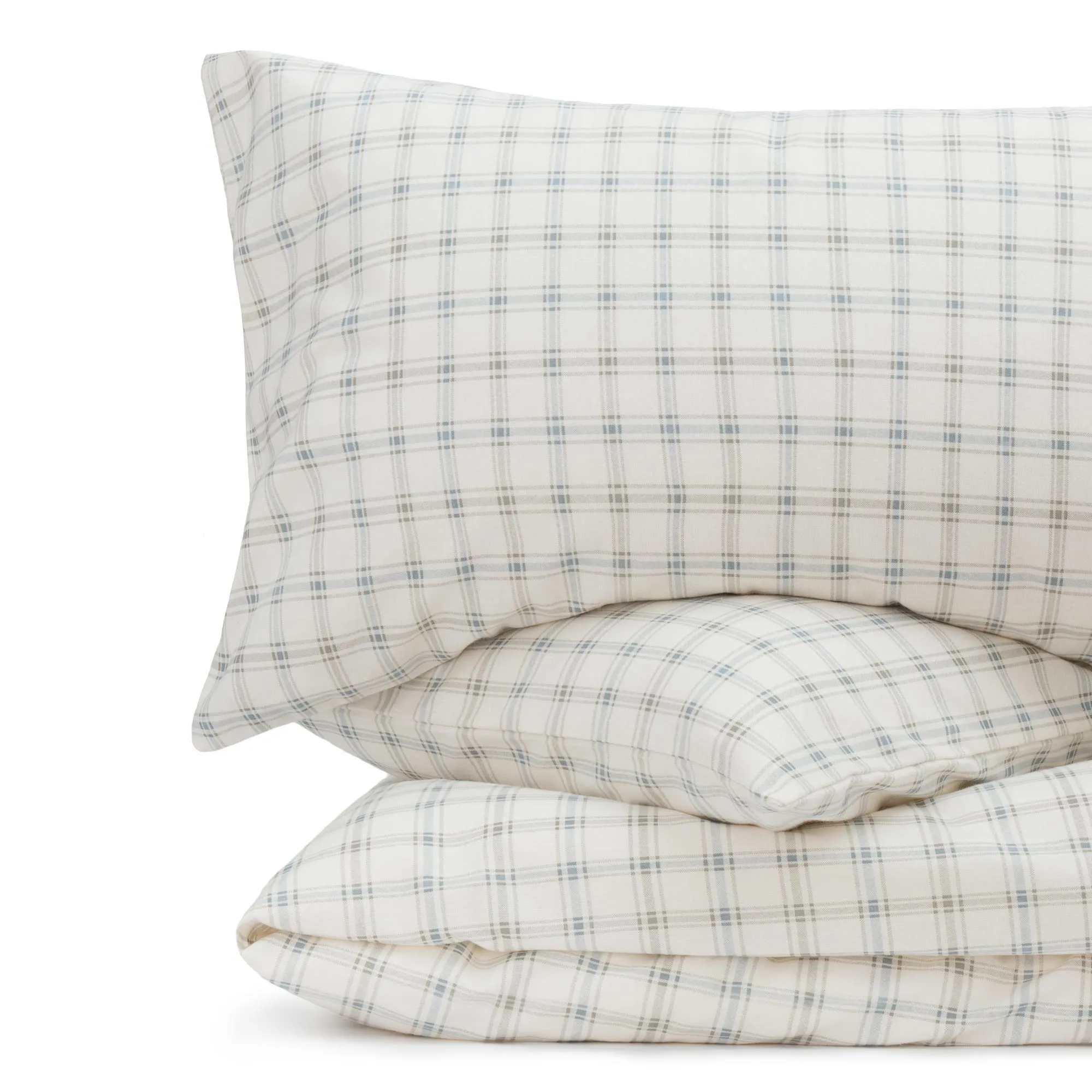 Kotja Pillowcase [Olive green/Light grey/Cream]