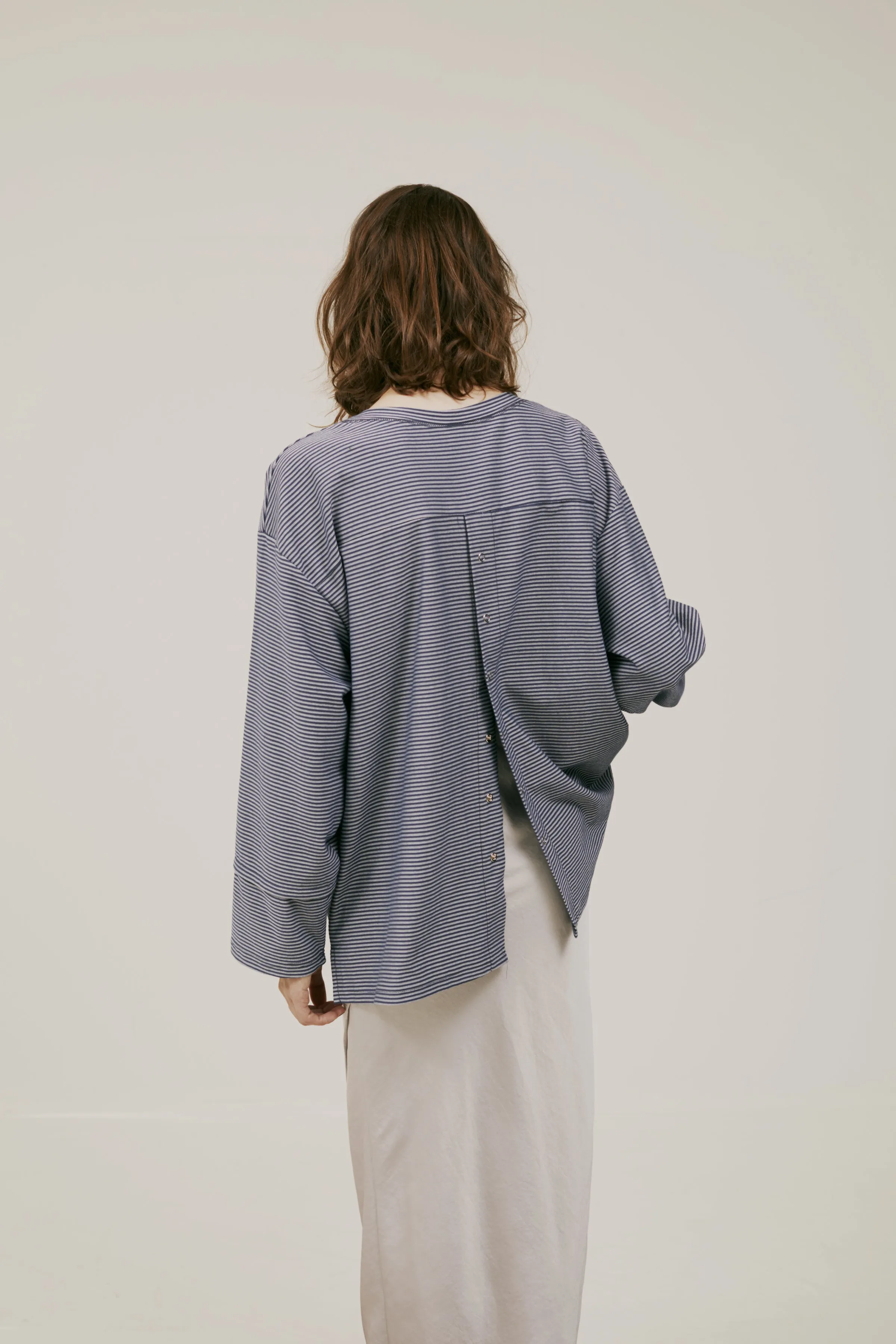 <Re stock>  drop shoulder border tops