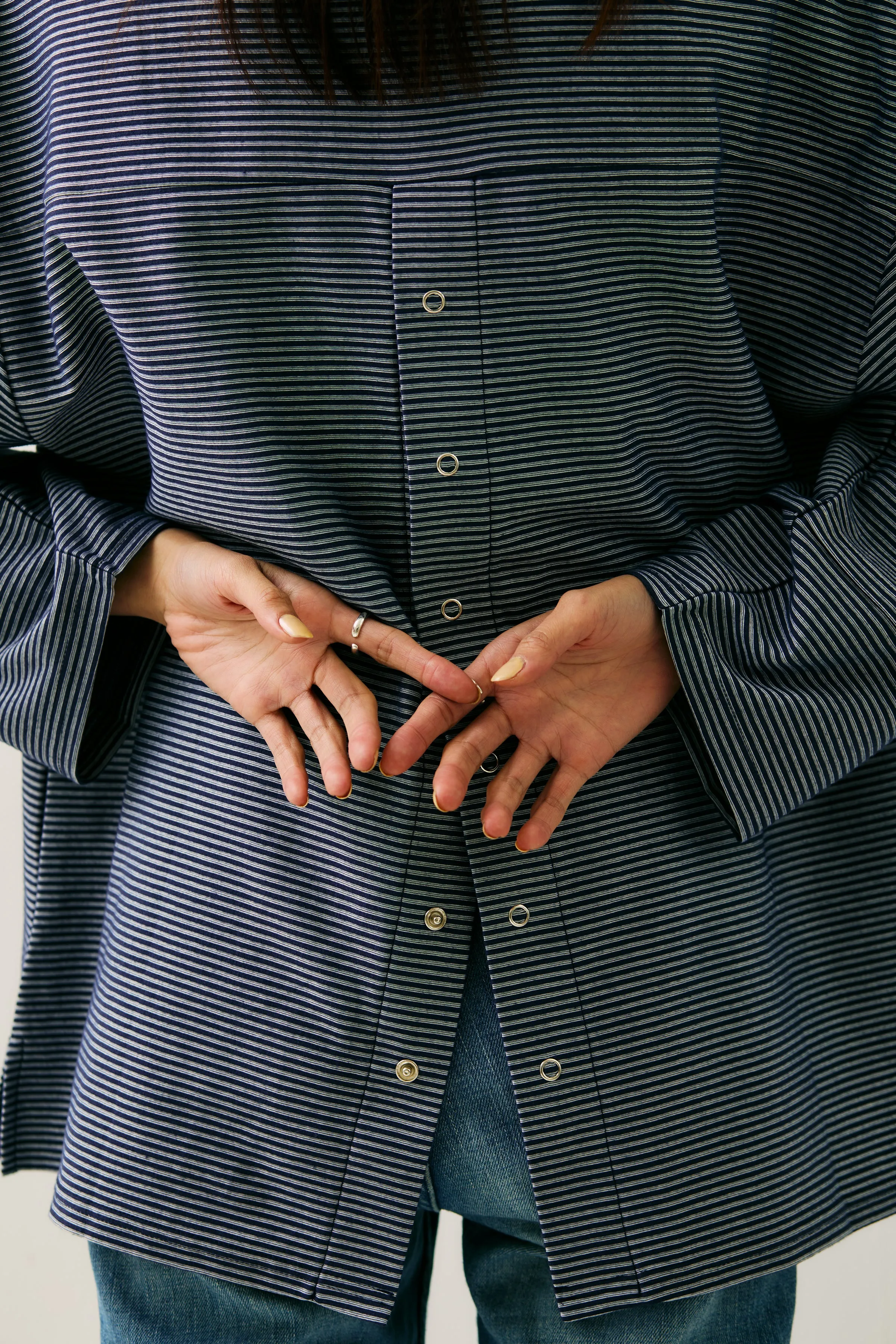 <Re stock>  drop shoulder border tops