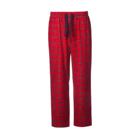 Men's Red Tartan Flannel Lounge Pants