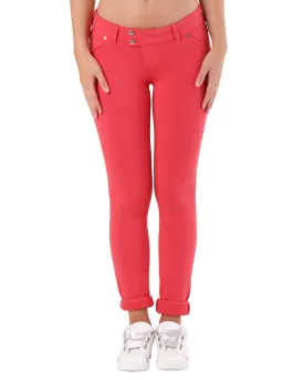 Met Women's Skinny Jeggings Coral Size