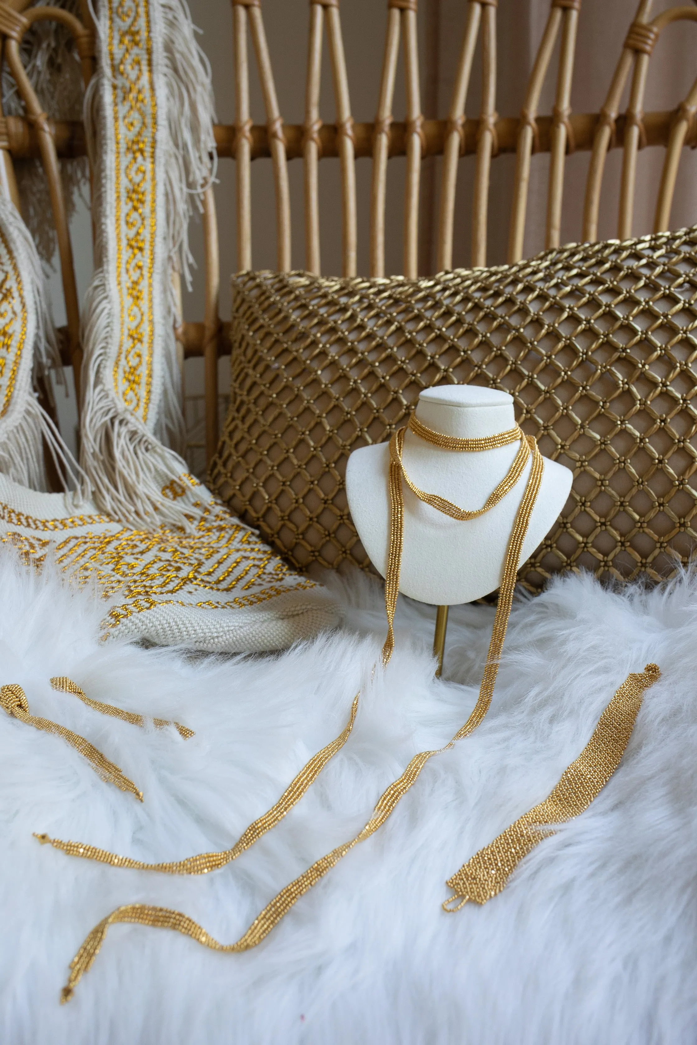 Mini Cintilla Lineal Necklace - Gold