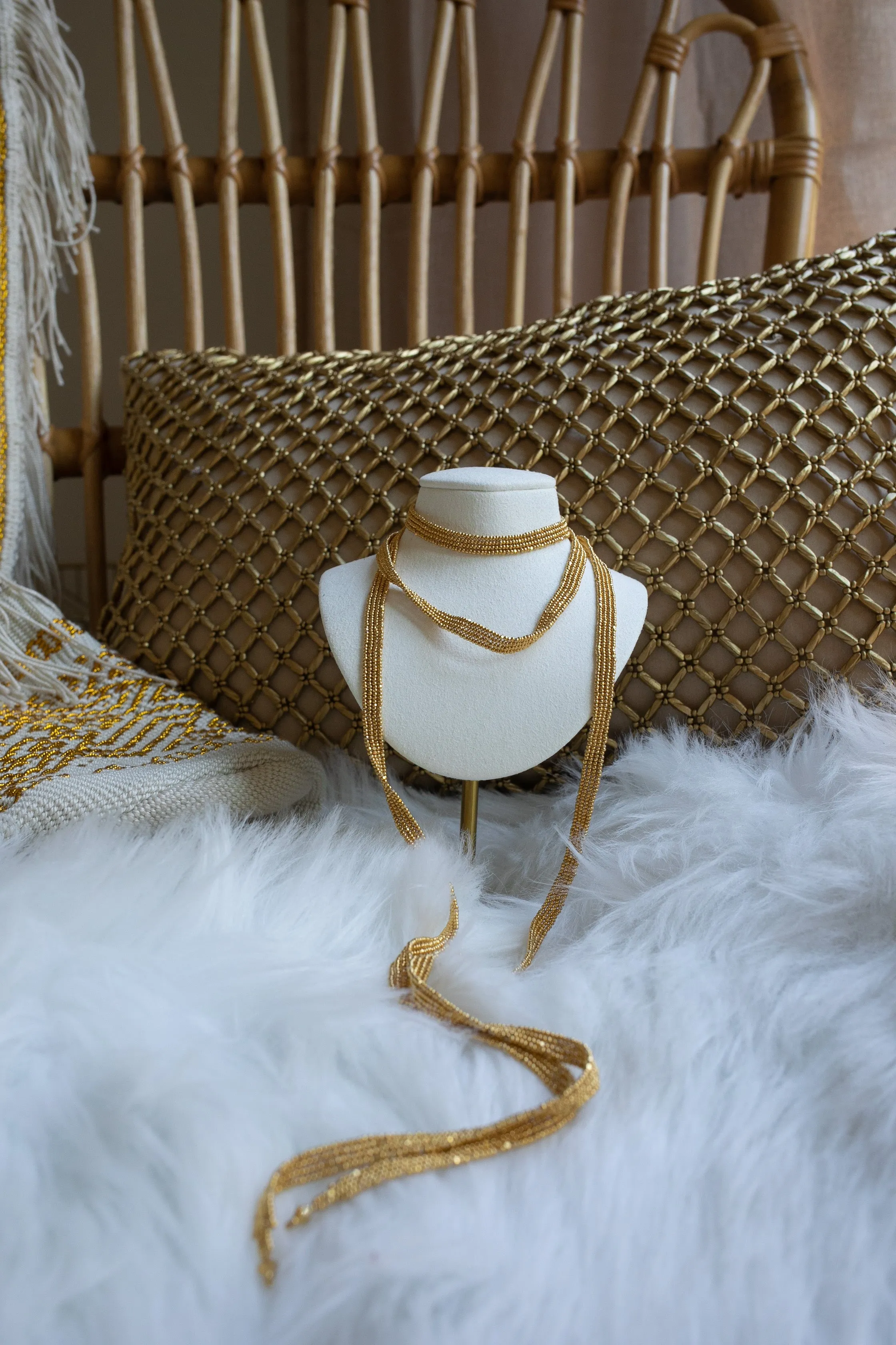 Mini Cintilla Lineal Necklace - Gold