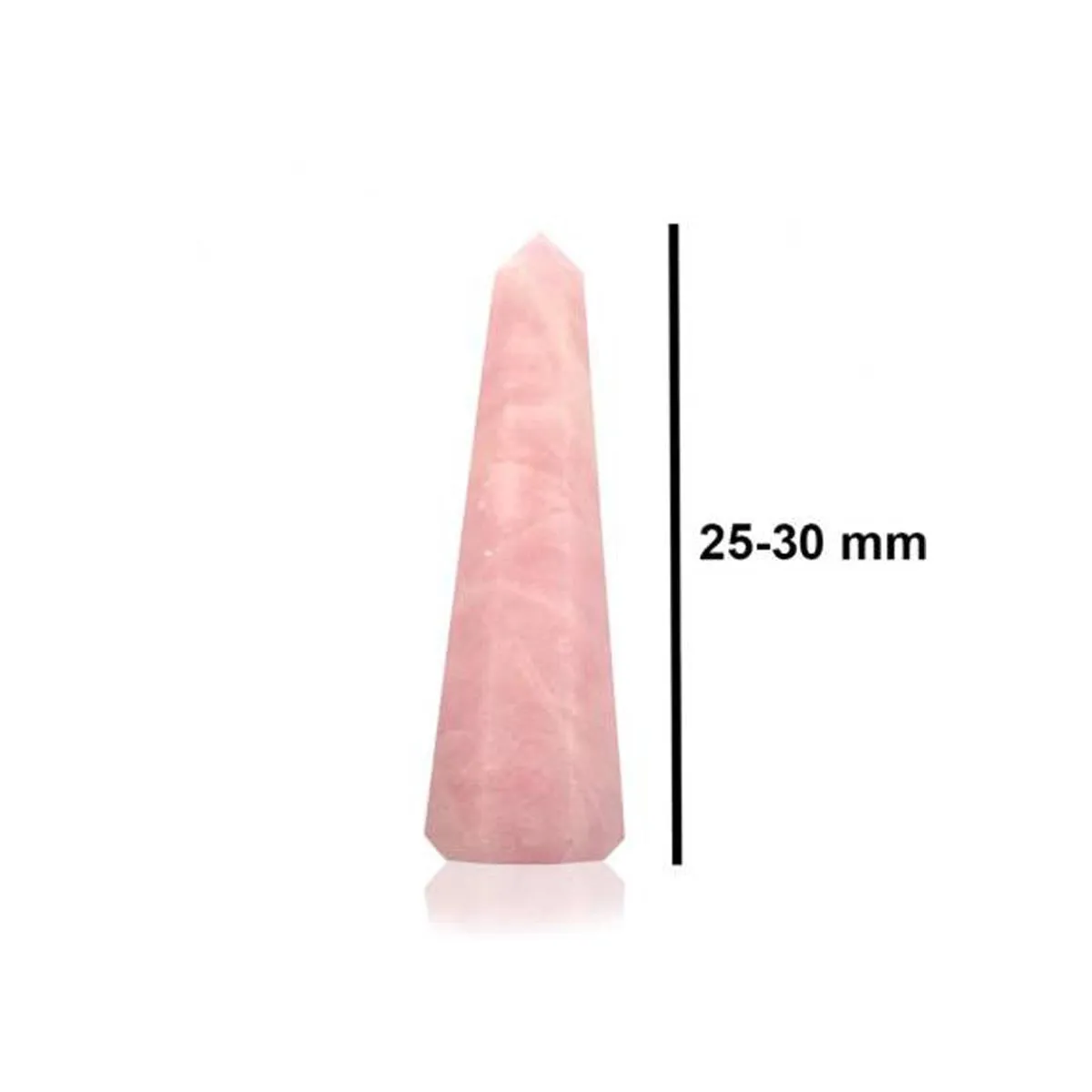 Natural Crystal Rose Quartz Pencil