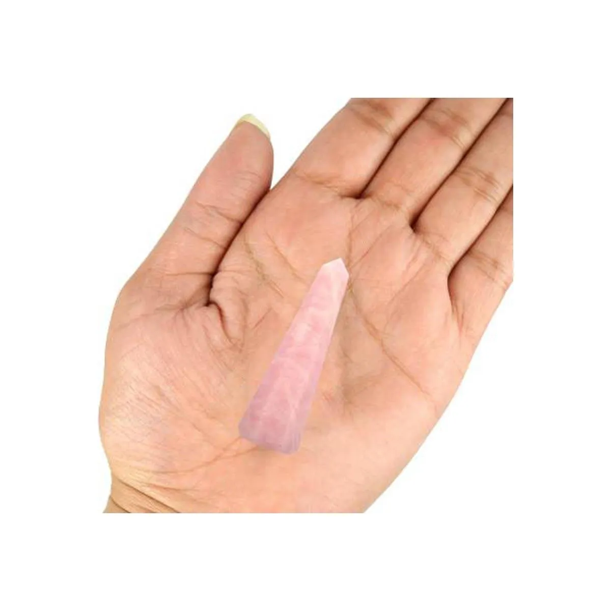 Natural Crystal Rose Quartz Pencil
