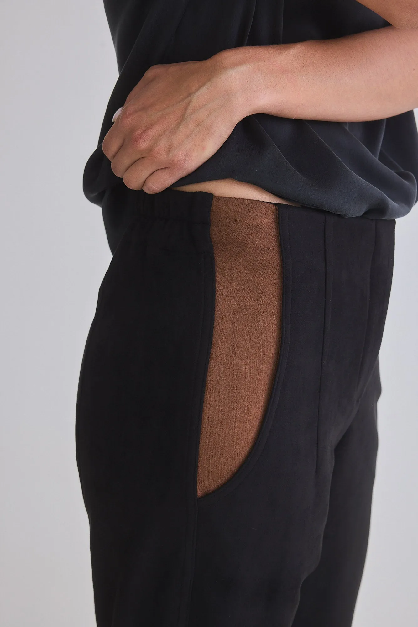 Not Too Tapered Microsuede Pants