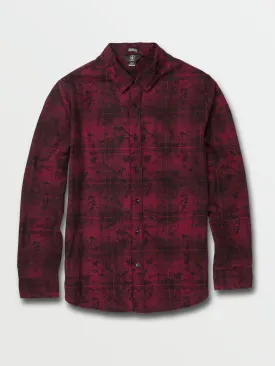 Office Party Long Sleeve Flannel - Port