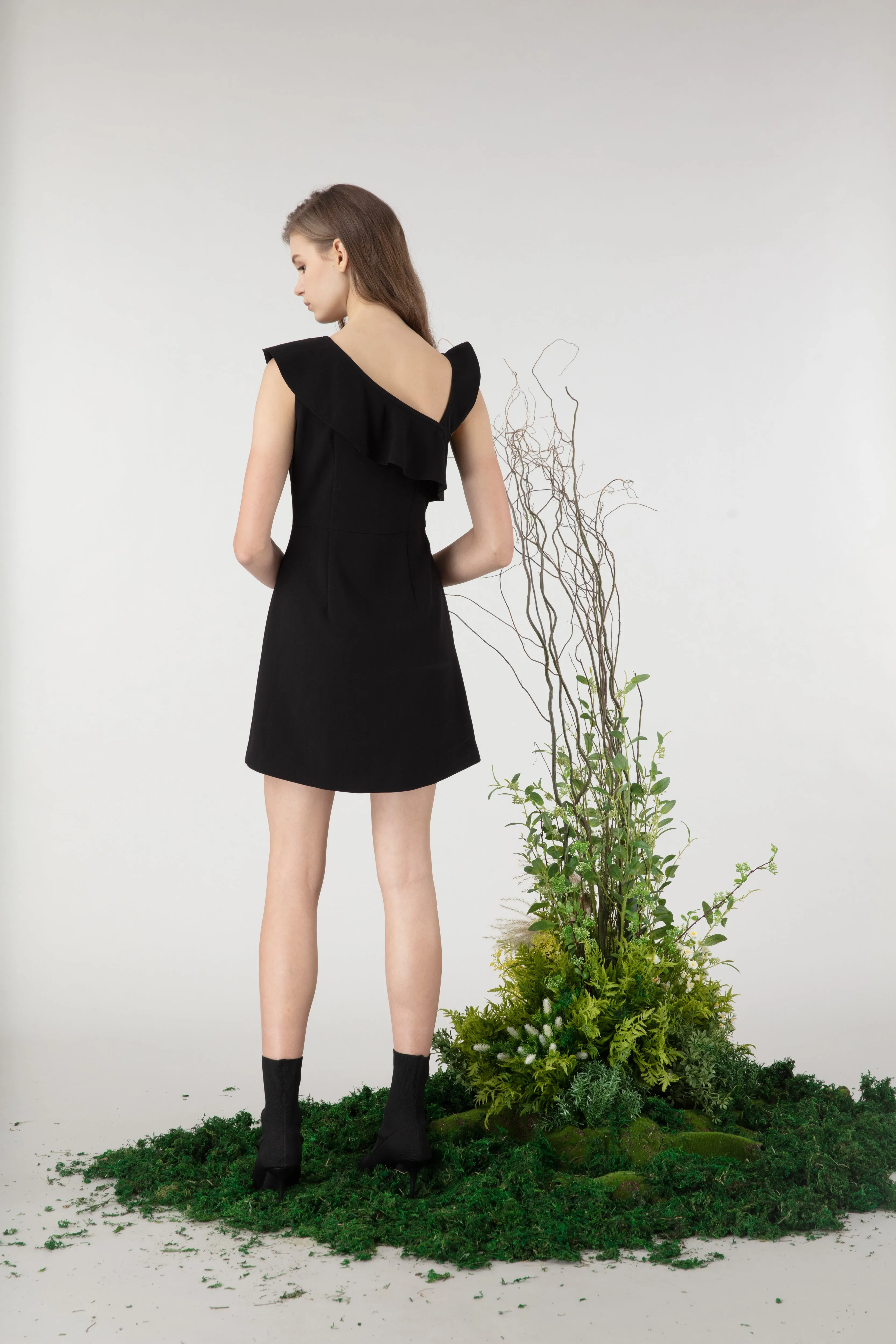 One shoulder mini dress