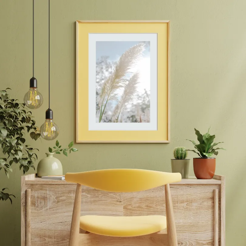 Pampas Grass Pastel Wall Art INSTANT DOWNLOAD Art Print, Boho Wall Decor, Serene Wall Art, Light Blue Decor, Botanical Wall Art, White Pampas Grass Decor