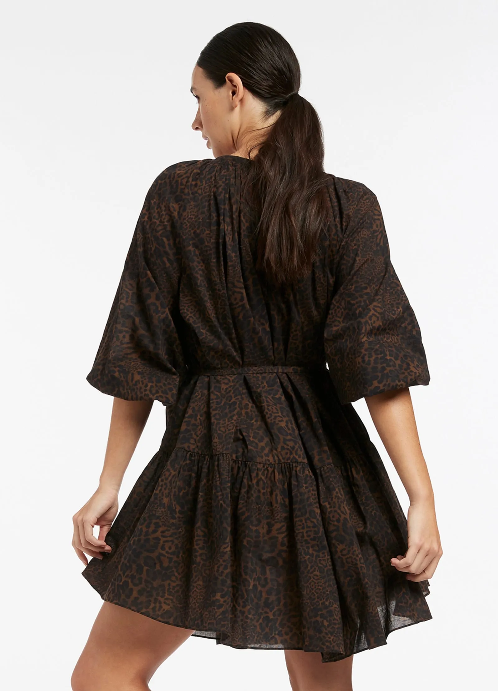 Pantera Bell Sleeve Kaftan - Chocolate