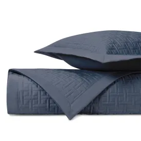 Parquet Quilted Stone Blue by Home Treasures