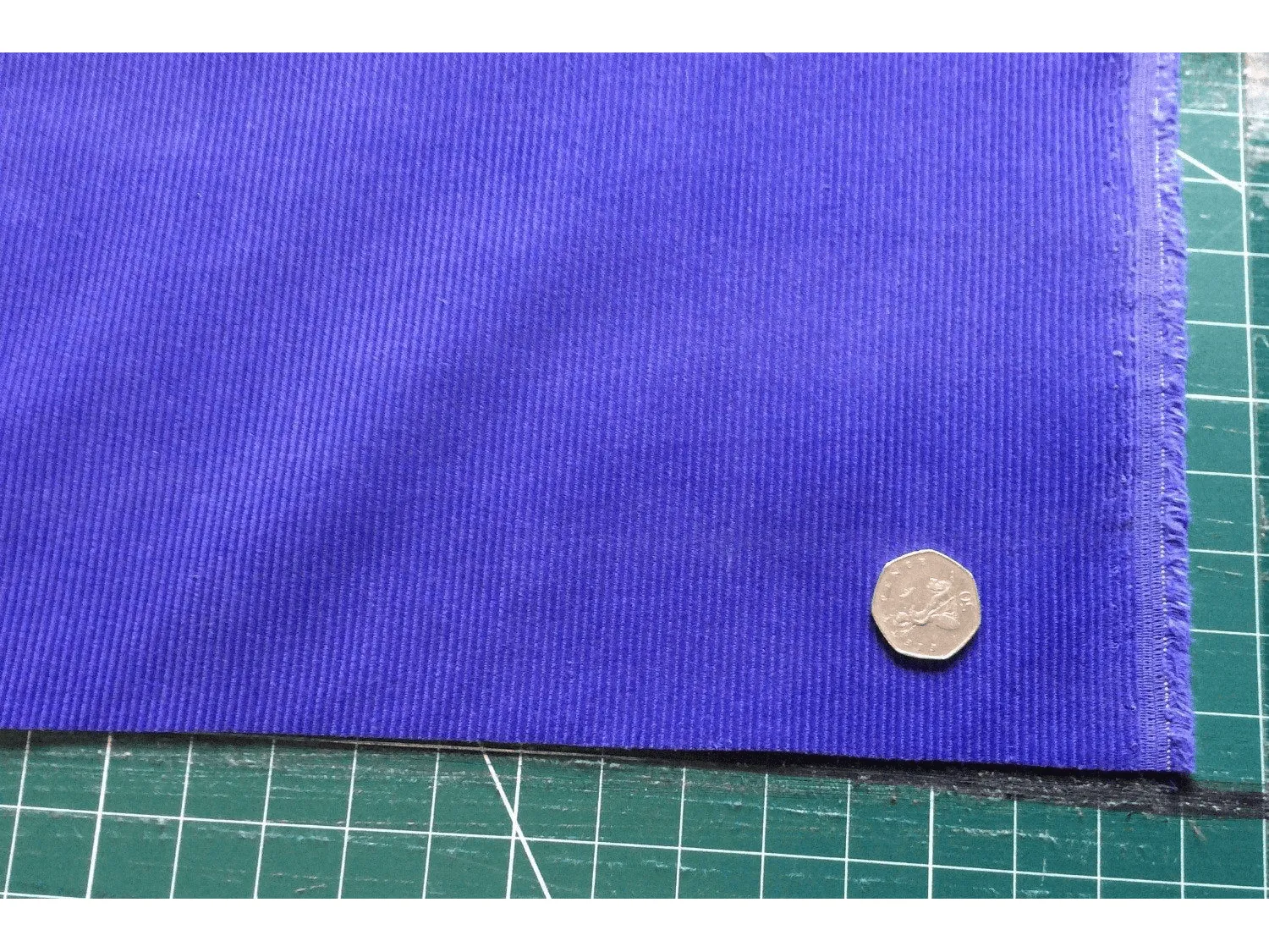 PURPLE  Corduroy  Fabric  - 100% Cotton - 11 wale -150 cms - 290 gsm - Clearance