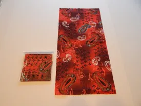 Red Paisley seamless Bandana 12-1