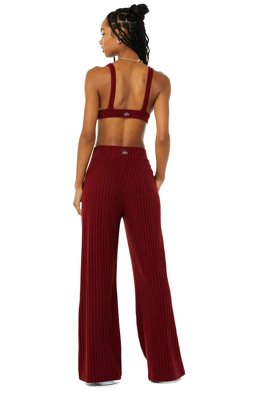 Ribbed Take Comfort Bra & Ribbed Take Comfort Wide Leg Pant Set