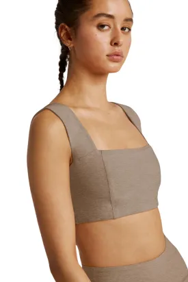 Spacedye Squared Bra, Moss Green Heather