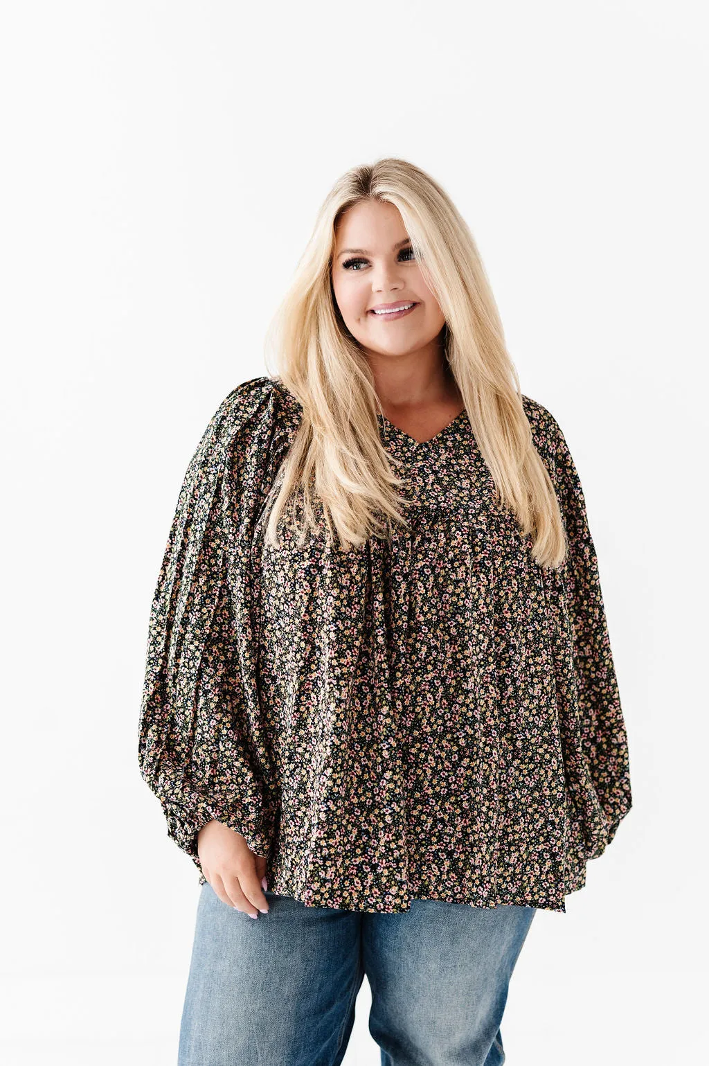 Victoria Floral Top - Size Small Left