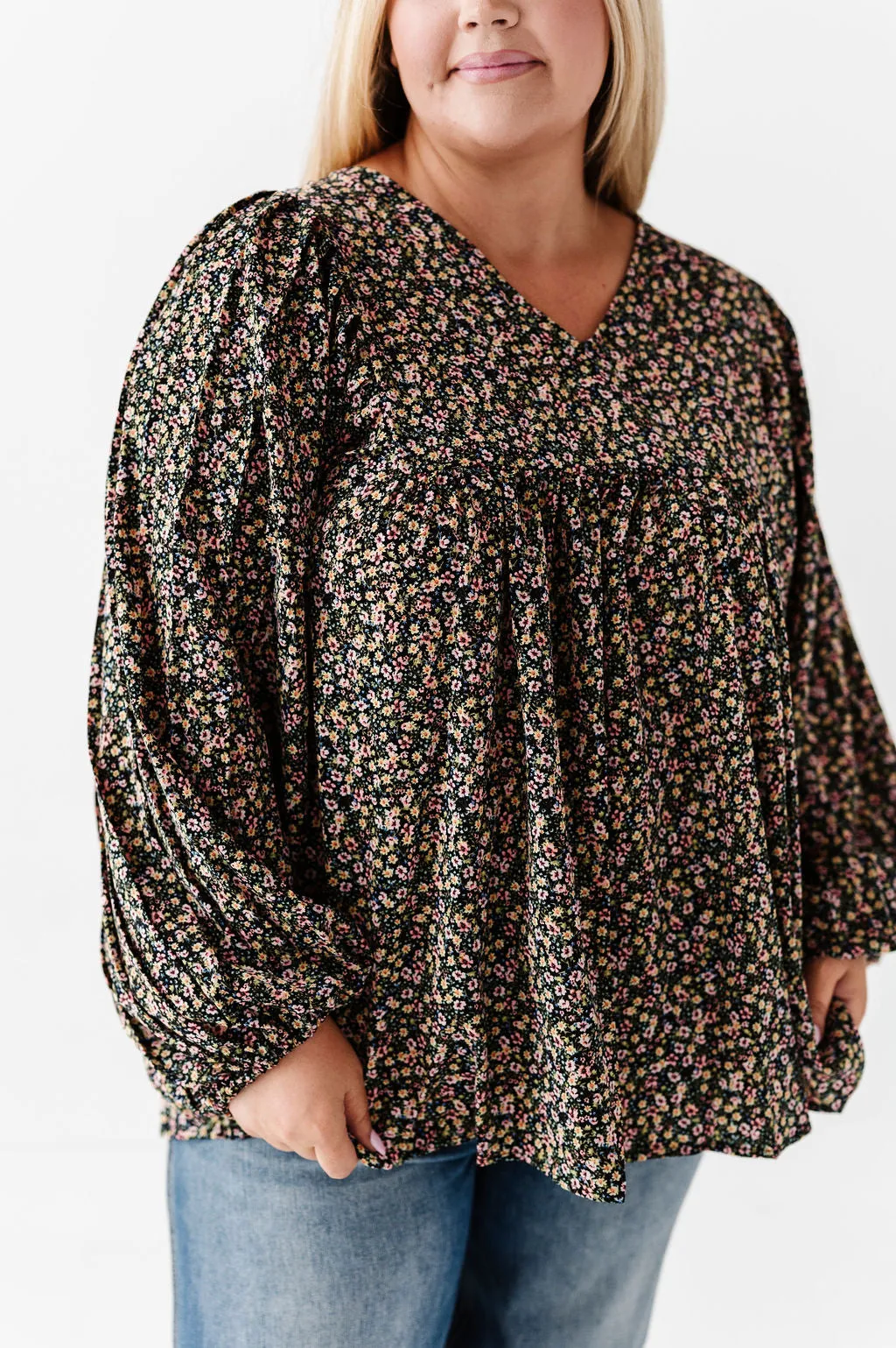 Victoria Floral Top - Size Small Left