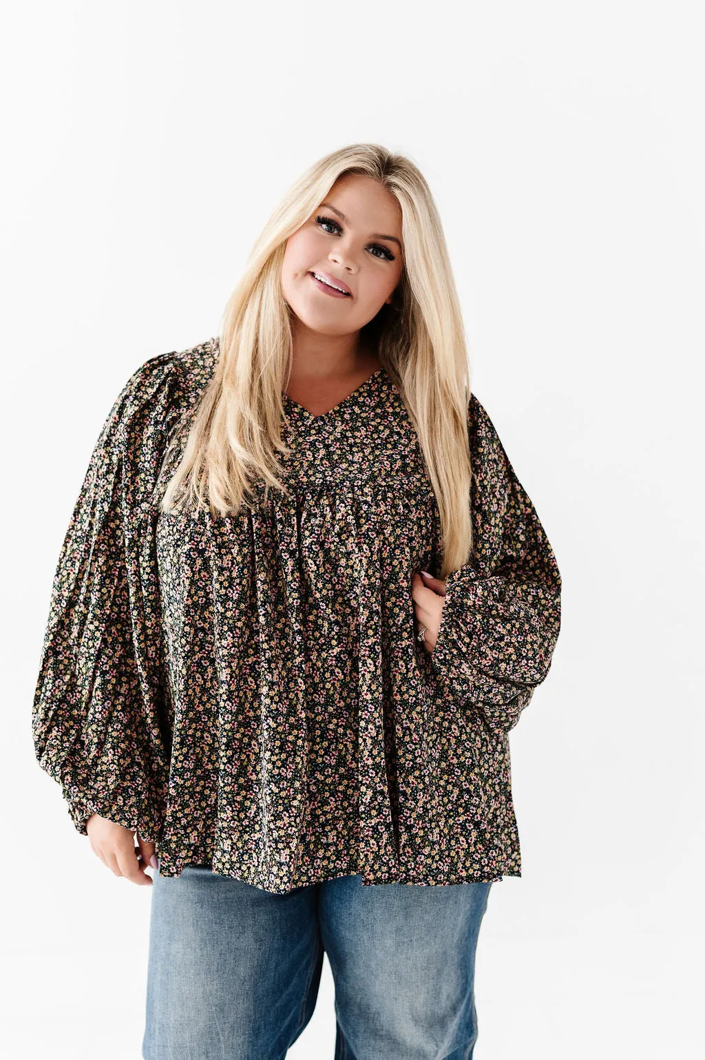 Victoria Floral Top - Size Small Left
