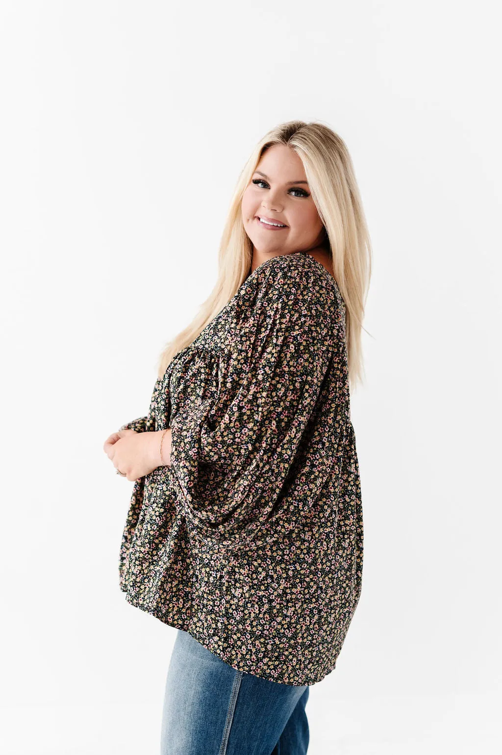 Victoria Floral Top - Size Small Left