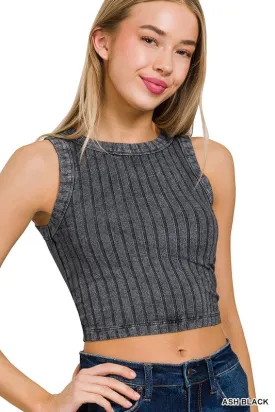 ZE3- RIBBED CREW CAMI short